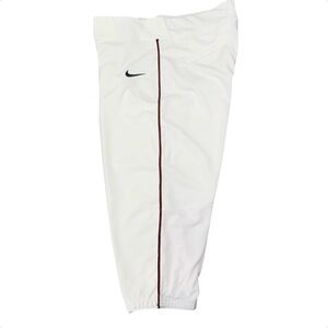 NWOT Nike Vapor Select High Baseball Pants Knickers BQ5400 White Maroon Piping L